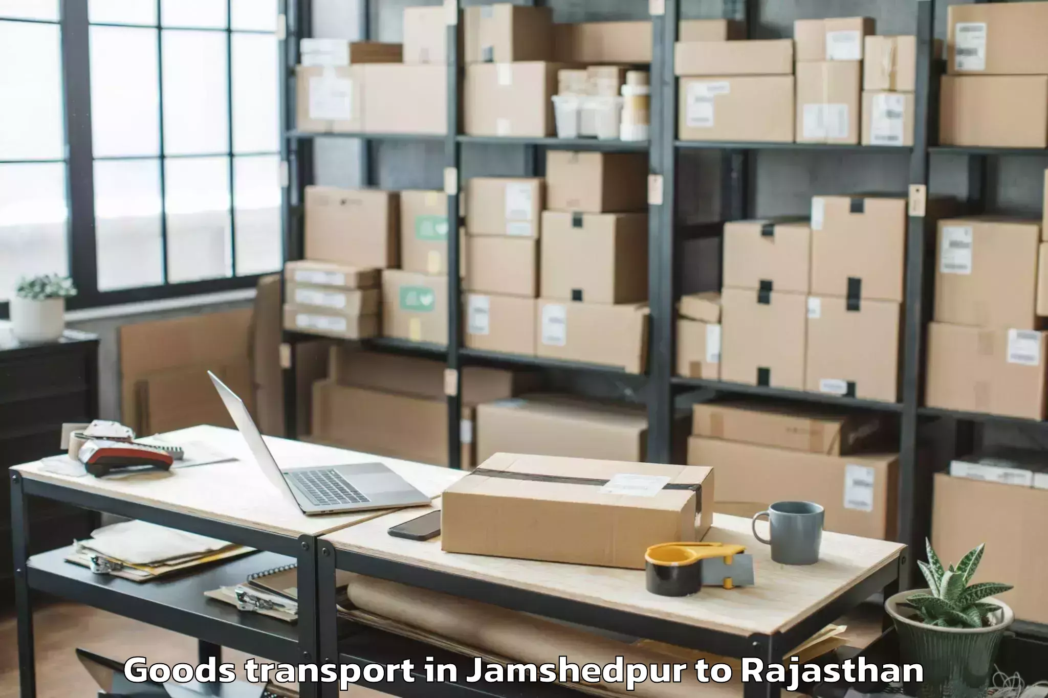 Easy Jamshedpur to Siwana Goods Transport Booking